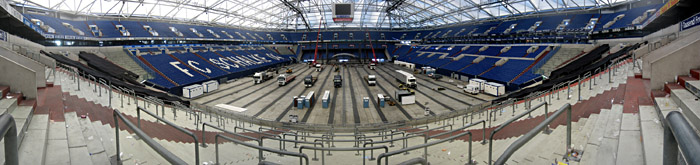 Abbau bei Bon Jovi auf Schalke; Bild größerklickbar